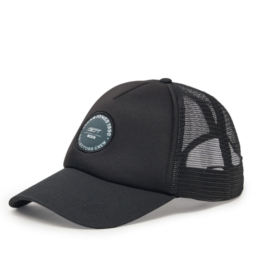Шапка с козирка Jack&Jones 12268932 Черен цвят на ниска цена