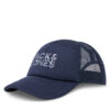 Шапка с козирка Jack&Jones Jacdrew 12268899 Тъмносин цвят на ниска цена