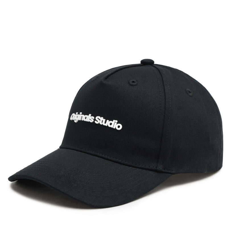 Шапка с козирка Jack&Jones Vesterbro 12253600 Черен цвят на ниска цена