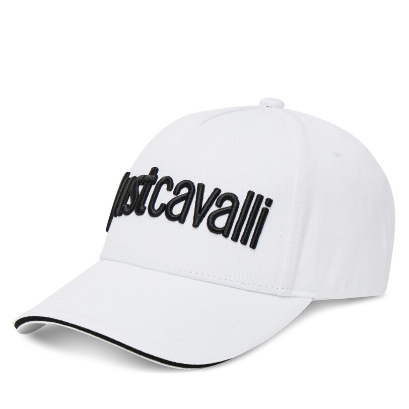 Шапка с козирка Just Cavalli 78RAZK30 ZG192 Бял цвят на ниска цена