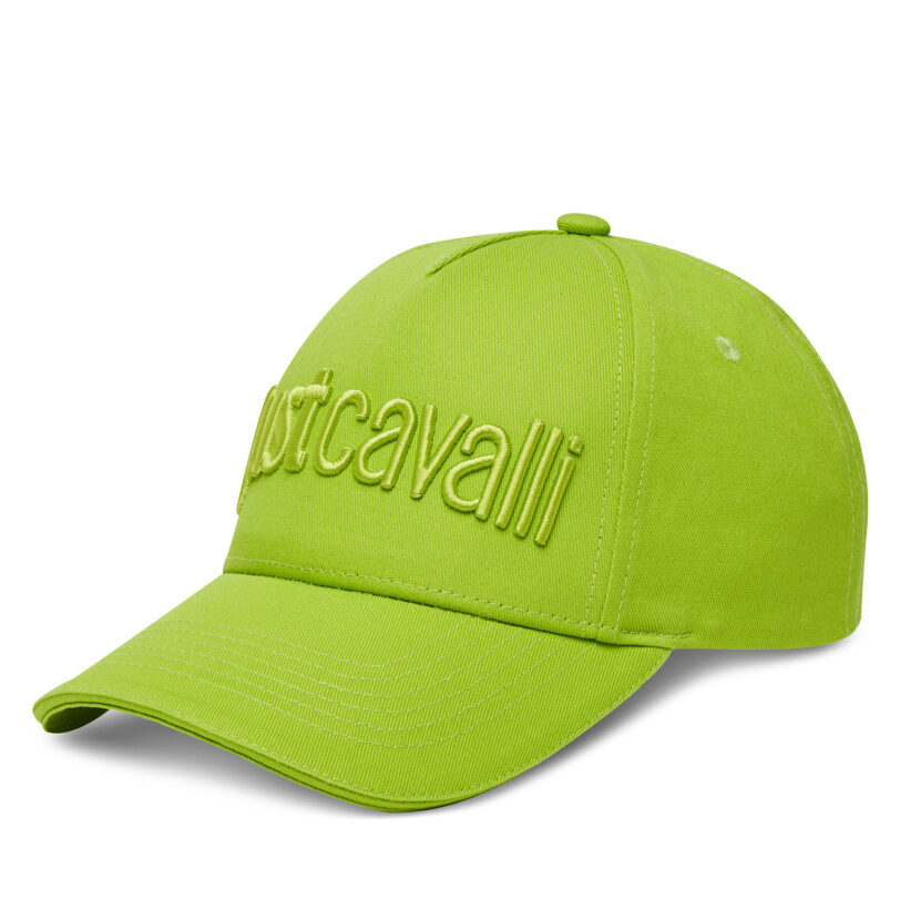 Шапка с козирка Just Cavalli 78RAZK30 ZG192 Зелен цвят на ниска цена