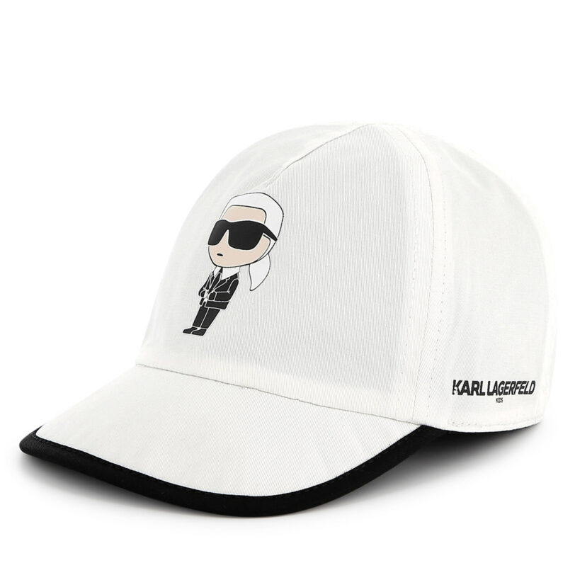 Шапка с козирка KARL LAGERFELD Z30574 Бял цвят на ниска цена