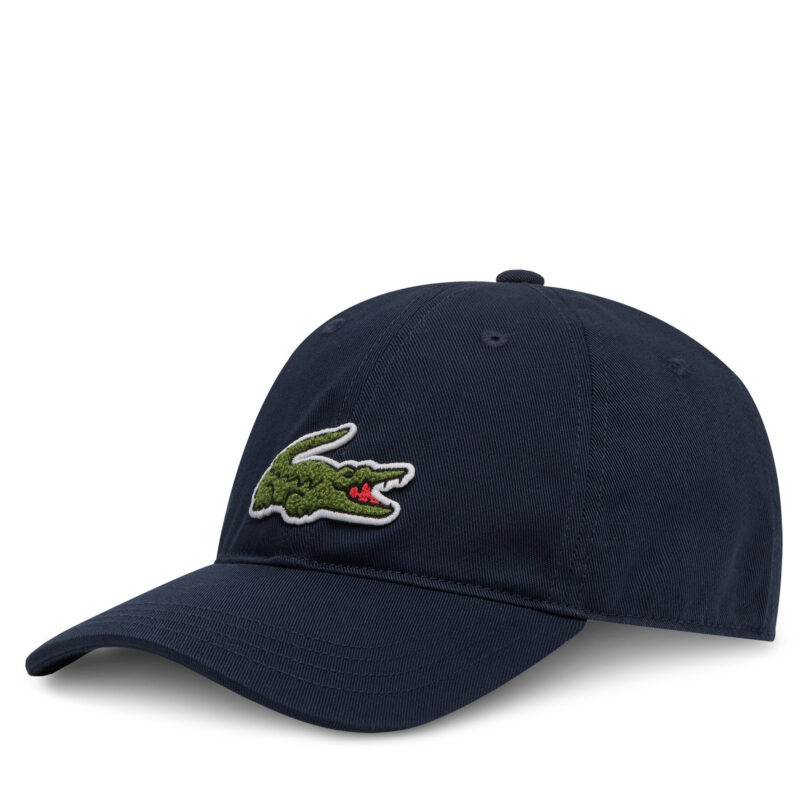 Шапка с козирка Lacoste RK3186 Тъмносин цвят на ниска цена