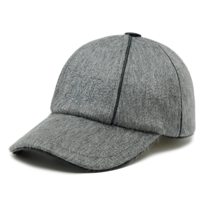 Шапка с козирка Max Mara 2345760137600 Сив цвят на ниска цена
