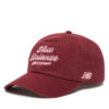Шапка с козирка New Balance 6 Panel Athletics Legacy Hat LAH53000MHB Червен цвят на ниска цена