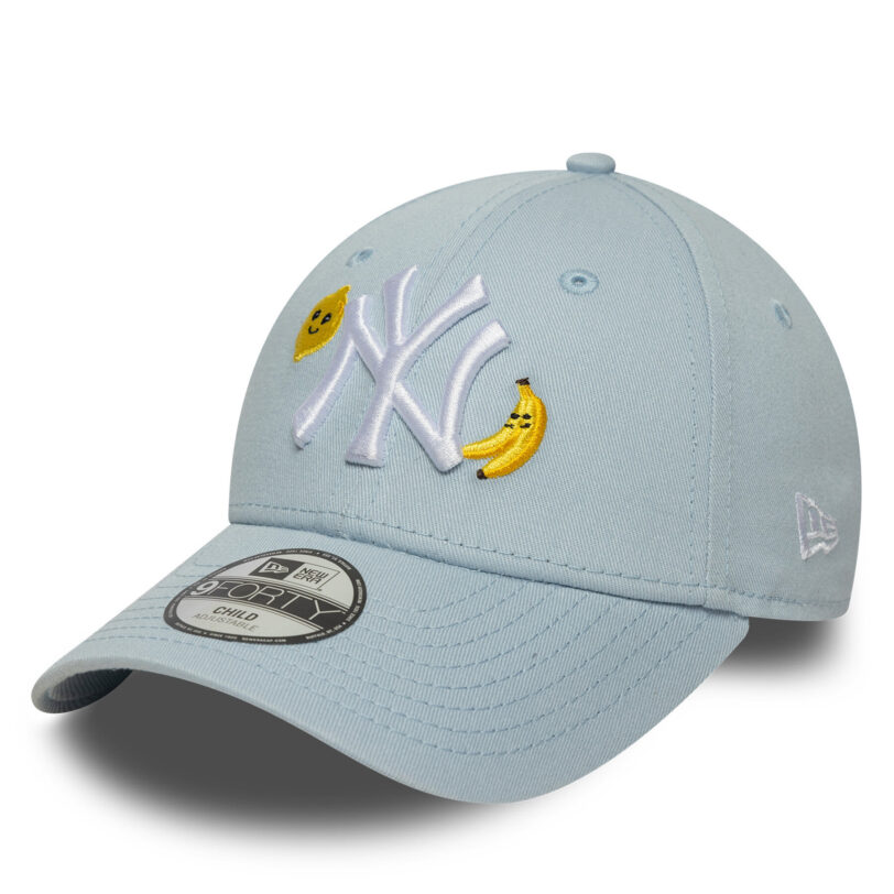 Шапка с козирка New Era 9FORTY Fruit 60667524 Светлосиньо цвят на ниска цена