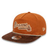 Шапка с козирка New Era Cord Golfer Braves 60435053 Кафяв цвят на ниска цена