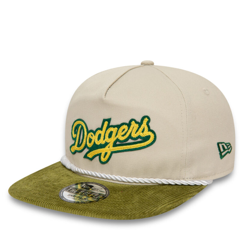 Шапка с козирка New Era Cord Golfer La Dodgers 60435062 Бежов цвят на ниска цена