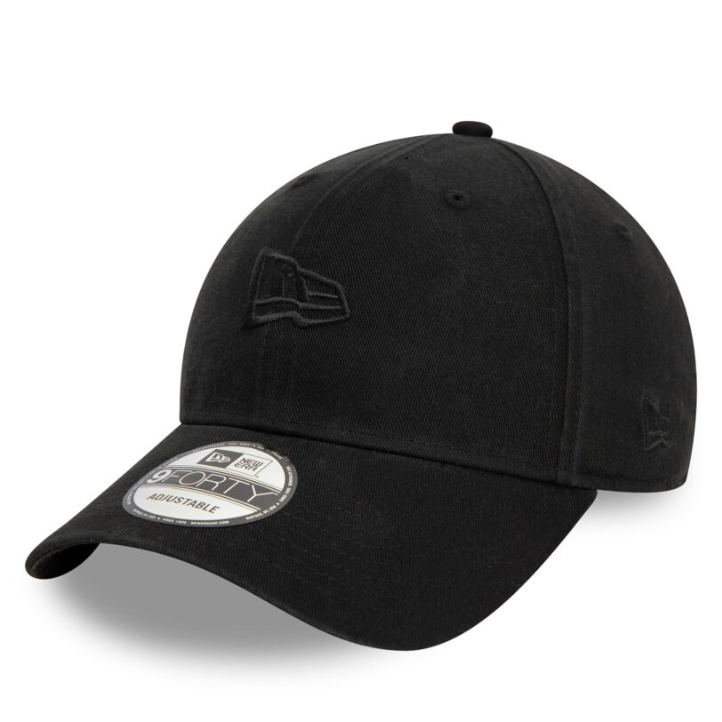 Шапка с козирка New Era Flag 9FORTY 60595458 Черен цвят на ниска цена