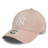 Шапка с козирка New Era Glitter New York Yankees 9FORTY 60580737 Розов цвят на ниска цена