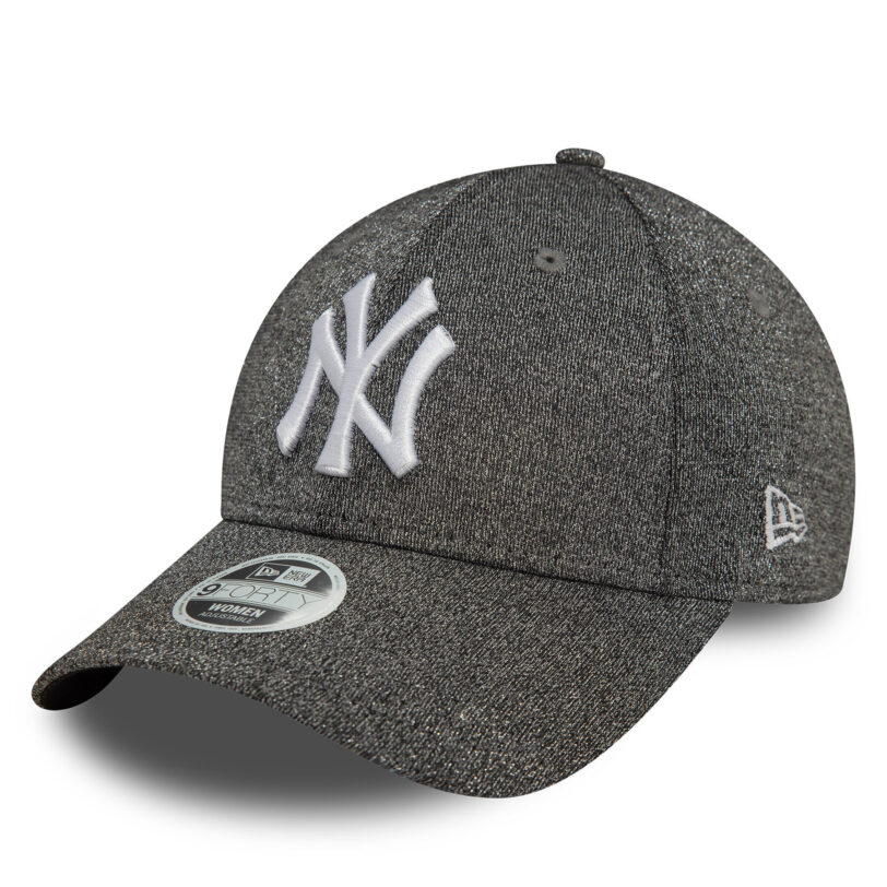 Шапка с козирка New Era Glitter New York Yankees 9FORTY 60580738 Черен цвят на ниска цена