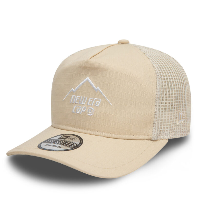 Шапка с козирка New Era Golfer 60595149 Екрю цвят на ниска цена