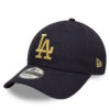 Шапка с козирка New Era LA Dodgers Metallic 9FORTY 60595193 Тъмносин цвят на ниска цена