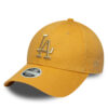 Шапка с козирка New Era LA Dodgers Metallic Yellow 9FORTY 60667386 Жълт цвят на ниска цена