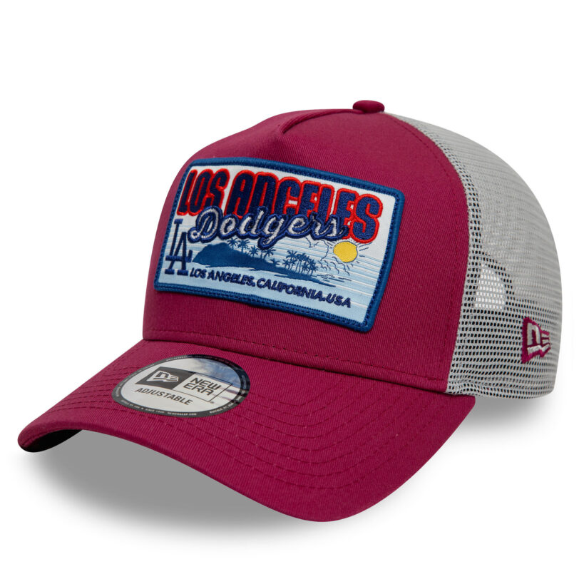 Шапка с козирка New Era La Dodgers Mlb Patch 9Forty 60595249 Червен цвят на ниска цена