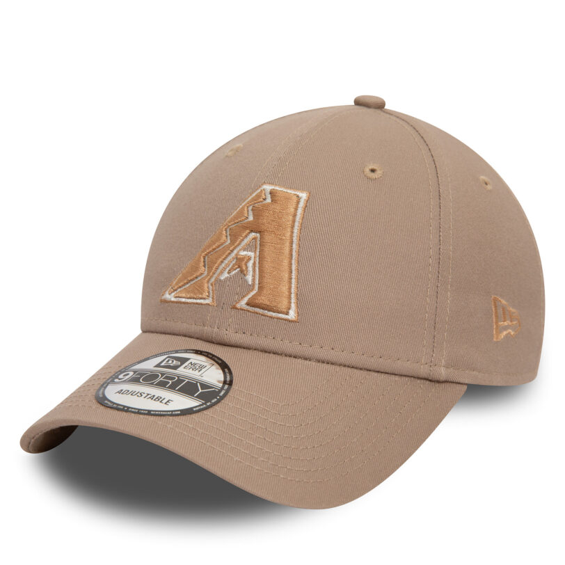 Шапка с козирка New Era Mlb Patch 940 Diamondbacks 60503508 Бежов цвят на ниска цена