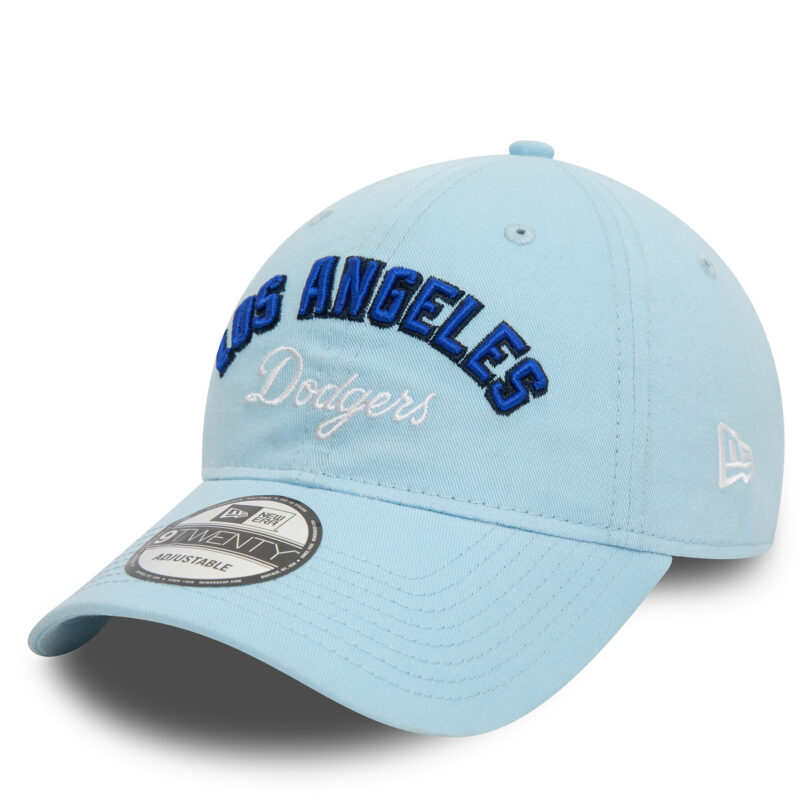 Шапка с козирка New Era Mlb Wordmark 920 La Dodgers 60503494 Син цвят на ниска цена