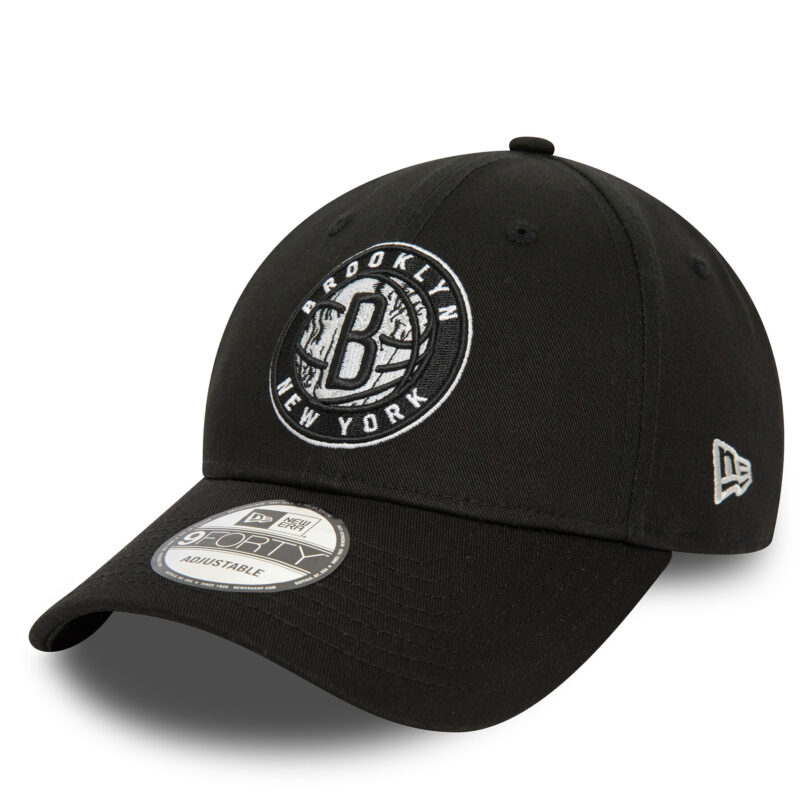 Шапка с козирка New Era Nba Kidsill 940 Nets 60434959 Черен цвят на ниска цена