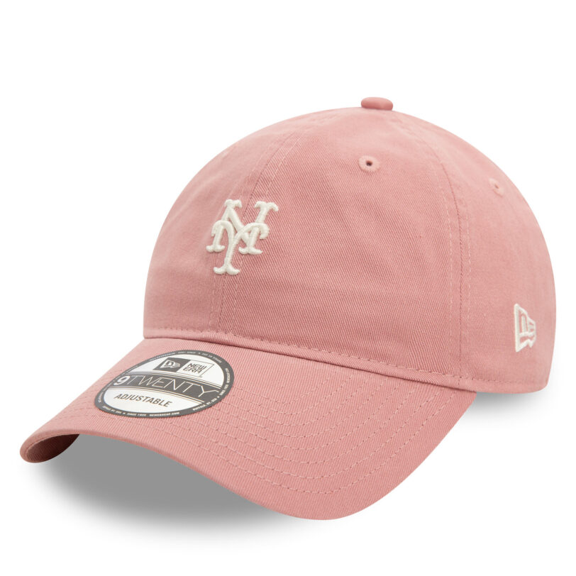 Шапка с козирка New Era New York Mets Mini Washed 9TWENTY 60595428 Розов цвят на ниска цена