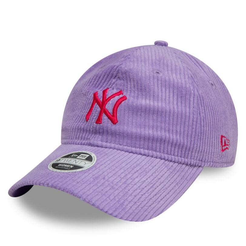 Шапка с козирка New Era New York Yankees Cord 9Twenty 60595365 Виолетов цвят на ниска цена