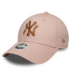 Шапка с козирка New Era New York Yankees Metallic 9FORTY 60667375 Розов цвят на ниска цена