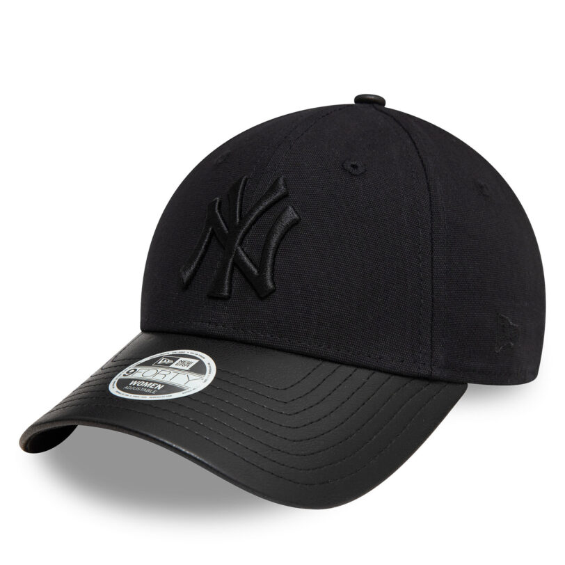 Шапка с козирка New Era New York Yankees Pu Visor 9Forty 60595388 Черен цвят на ниска цена