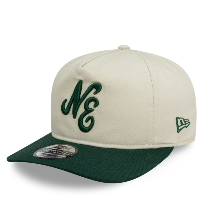 Шапка с козирка New Era Precurved Unstructured Golfer 60595461 Бежов цвят на ниска цена
