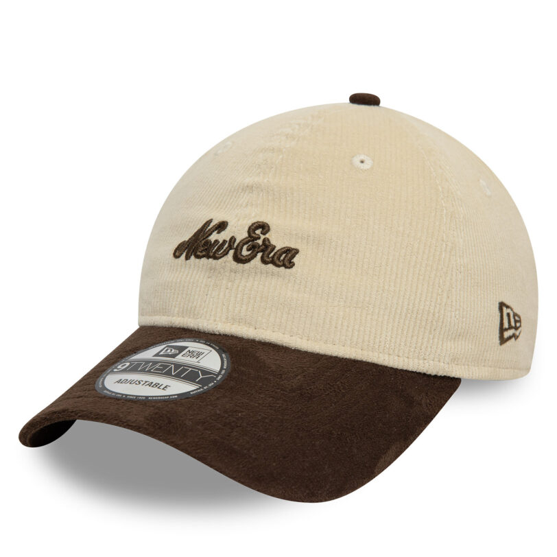 Шапка с козирка New Era Premium Cord 9Twenty 60595315 Бежов цвят на ниска цена