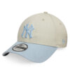 Шапка с козирка New Era WS Patch 9Forty New York Yankees 60595222 Бежов цвят на ниска цена
