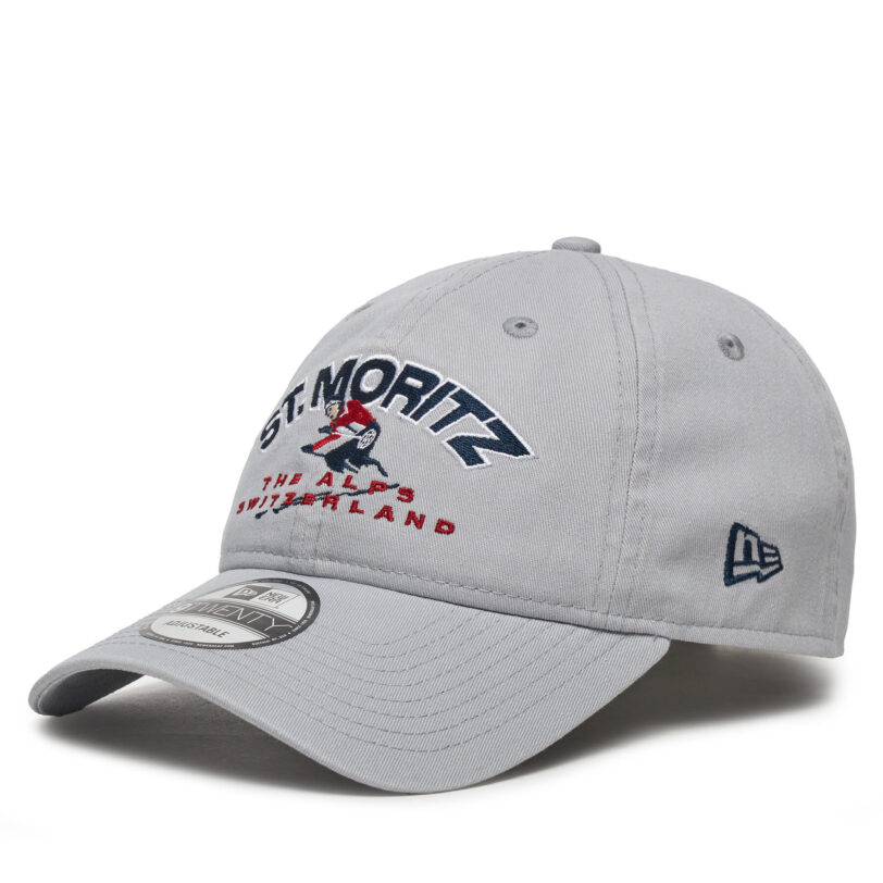 Шапка с козирка New Era Washed St. Moritz Ski 9TWENTY 60580868 Сив цвят на ниска цена