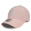 Шапка с козирка New Era Wmns Mlb Linen 940 Nyy 60503462 Розов цвят на ниска цена