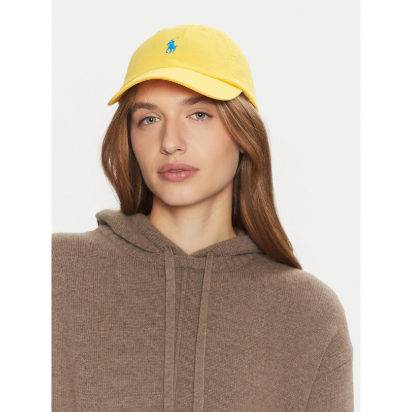 Шапка с козирка Polo Ralph Lauren 211912843005 Жълт цвят на ниска цена