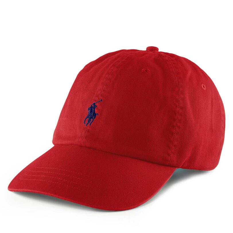 Шапка с козирка Polo Ralph Lauren 211912843022 Червен цвят на ниска цена