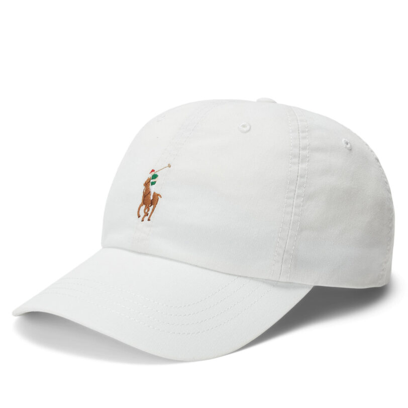 Шапка с козирка Polo Ralph Lauren 211954881002 Бял цвят на ниска цена