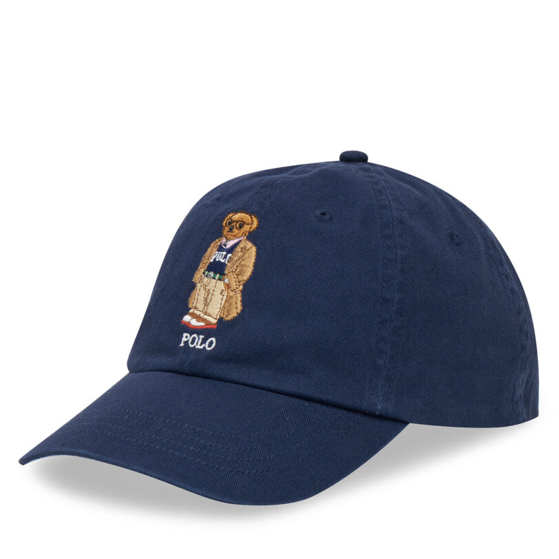 Шапка с козирка Polo Ralph Lauren 211A87349001 Тъмносин цвят на ниска цена