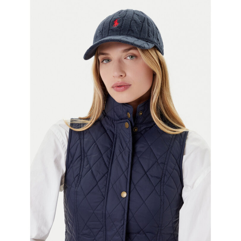 Шапка с козирка Polo Ralph Lauren 455981420003 Тъмносин цвят на ниска цена