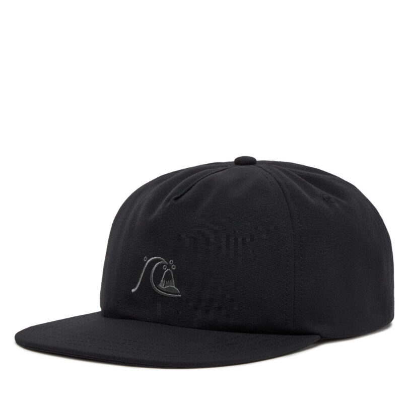 Шапка с козирка Quiksilver Dna Bubble AQYHA05404 Черен цвят на ниска цена