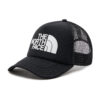 Шапка с козирка The North Face Tnf Logo Trucker NF0A3FM3KY41 Черен цвят на ниска цена