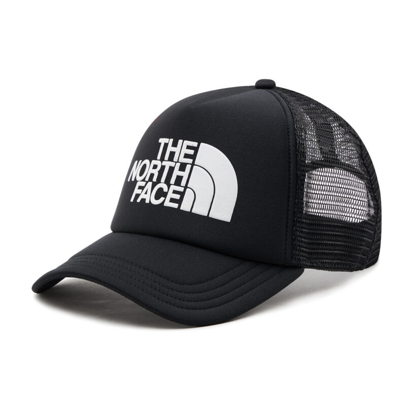Шапка с козирка The North Face Tnf Logo Trucker NF0A3FM3KY41 Черен цвят на ниска цена