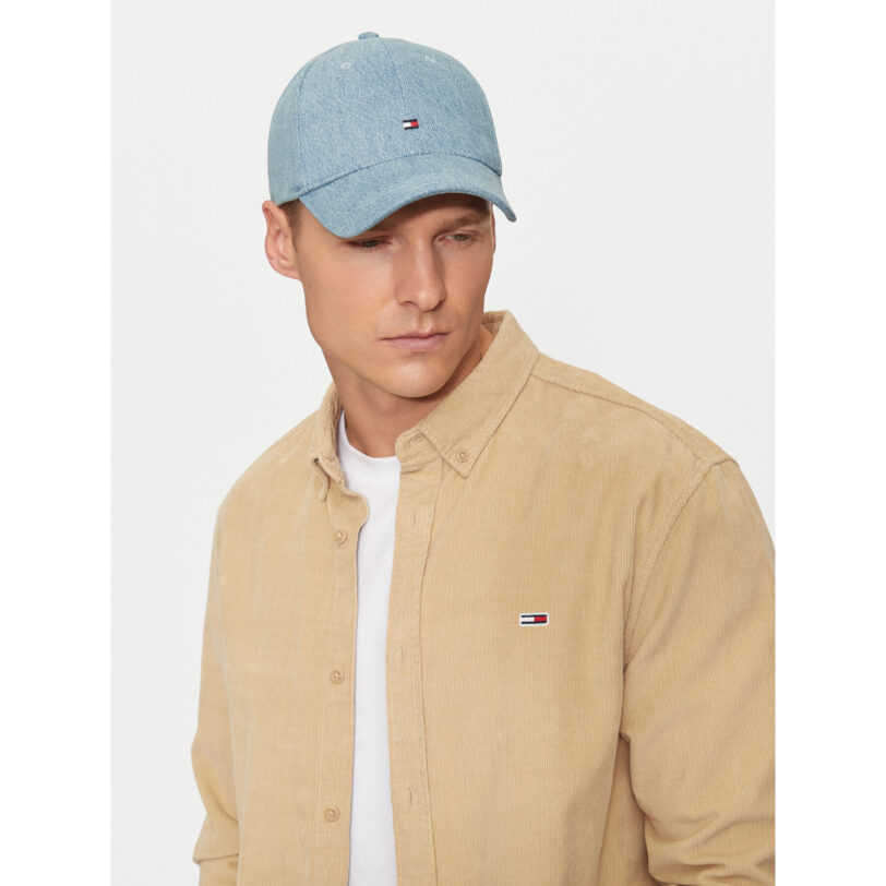 Шапка с козирка Tommy Hilfiger AU0AU01964 Син цвят на ниска цена