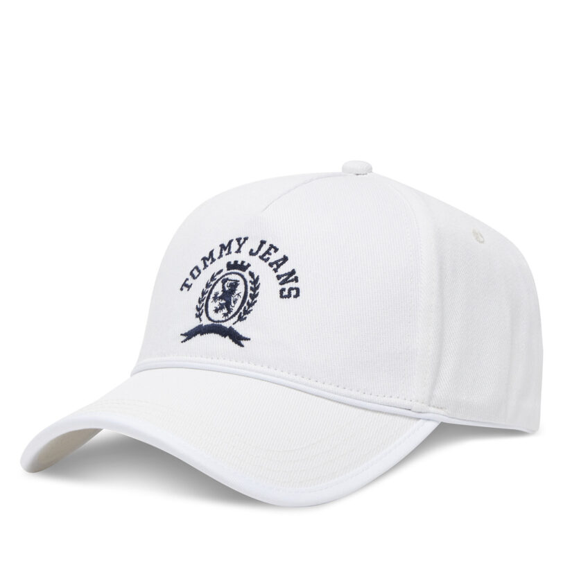 Шапка с козирка Tommy Hilfiger Cool Summer AW0AW17315 Екрю цвят на ниска цена