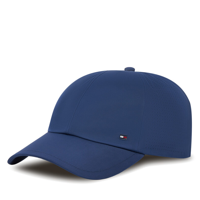 Шапка с козирка Tommy Hilfiger Corp Perforated 6 Panel AM0AM13429 Тъмносин цвят на ниска цена
