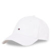 Шапка с козирка Tommy Hilfiger Essential Flag Soft Cap AW0AW17131 Бял цвят на ниска цена