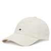 Шапка с козирка Tommy Hilfiger Essential Flag Soft Cap AW0AW17632 Екрю цвят на ниска цена