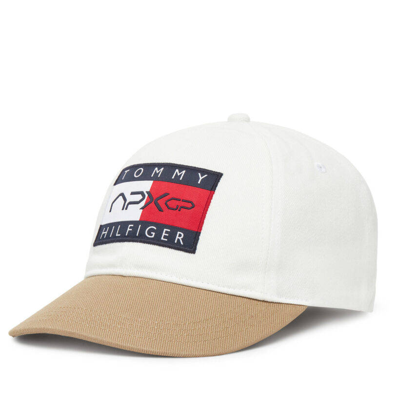 Шапка с козирка Tommy Hilfiger F1 Movie AM0AM13966 Бял цвят на ниска цена