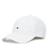 Шапка с козирка Tommy Hilfiger Flag Seersucker 6 Panel AM0AM13427 Бял цвят на ниска цена