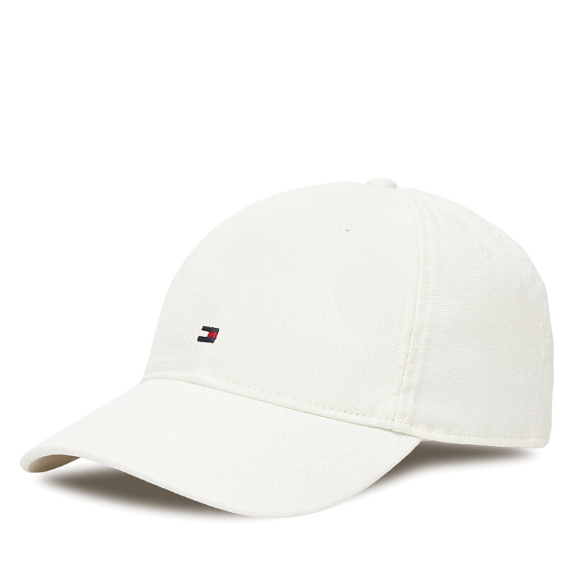 Шапка с козирка Tommy Hilfiger Flag Soft 6 Panel AM0AM13426 Бял цвят на ниска цена