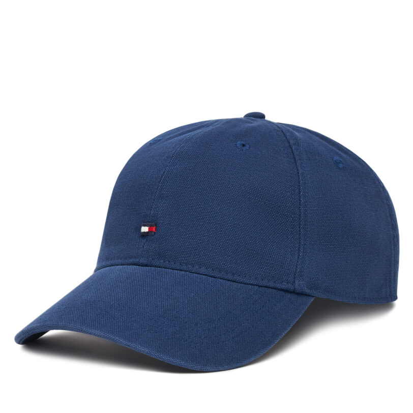 Шапка с козирка Tommy Hilfiger Flag Soft 6 Panel AM0AM13426 Тъмносин цвят на ниска цена