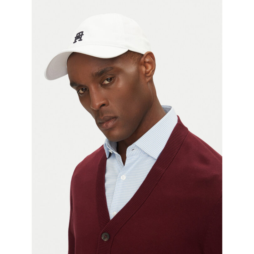 Шапка с козирка Tommy Hilfiger Imd Color 6 Panel AM0AM13542 Бял цвят на ниска цена
