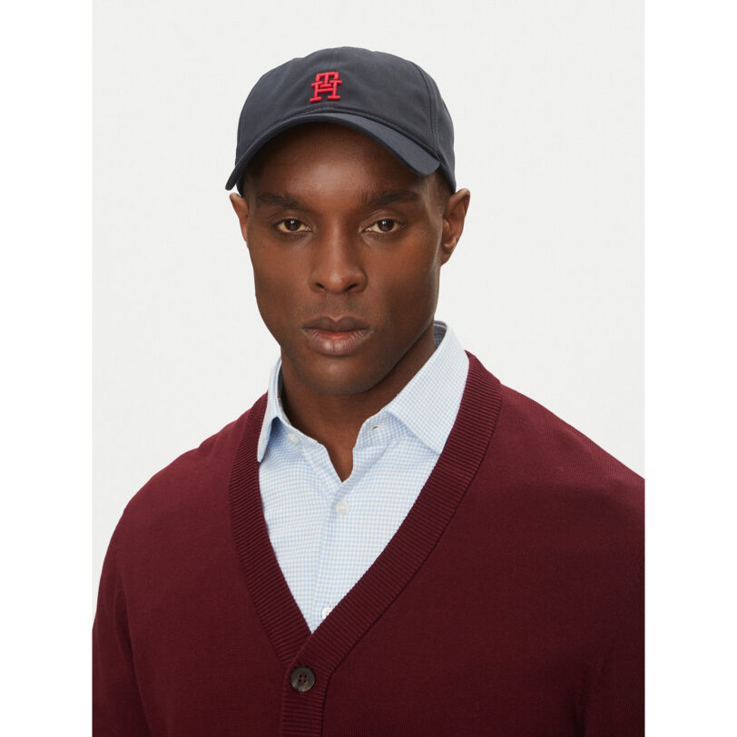Шапка с козирка Tommy Hilfiger Imd Color 6 Panel AM0AM13542 Тъмносин цвят на ниска цена
